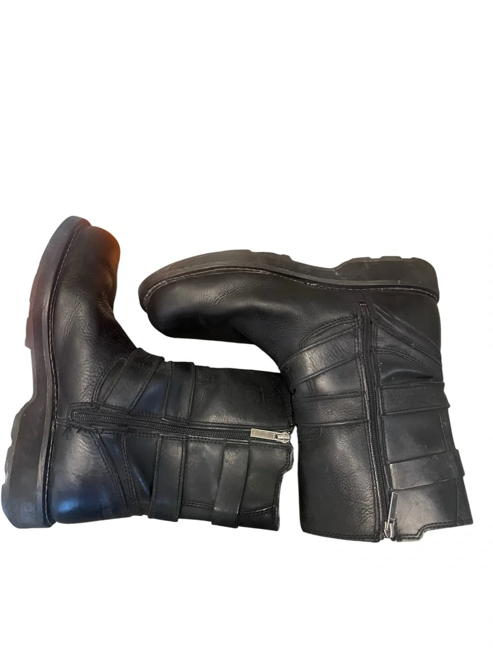 Harley-Davidson Men's Black Leather Engineer Boots 11